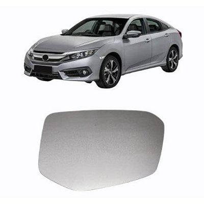 Lente retrovisor sem base civic honda 2017 em diante lado direito refix cod 45220021 1320268