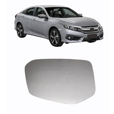 Lente retrovisor sem base civic honda 2017 em diante lado esquerdo cod 45220022 1320259 1320259