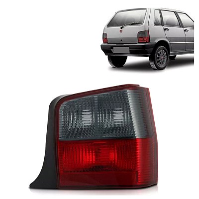 Lanterna traseira do uno fiat  lado direito fume 2004 a 2010 cod 454825 35209