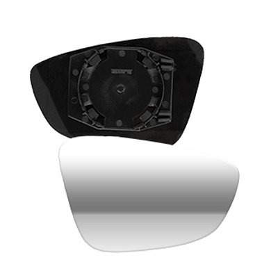 Lente do retrovisor do jetta volkswagen de 2011 a 2016 lado direito metalizado com base cod 1621103 97028