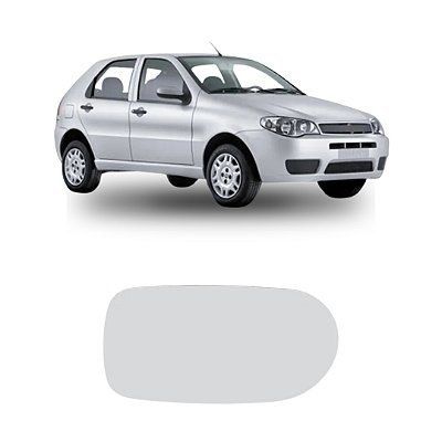 Lente retrovisor do palio fiat de 2009 lado direito cod 965624 7116