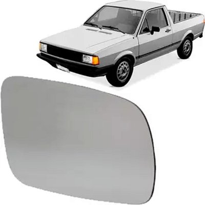 Refil lente retrovisor gol voyage parati saveiro volkswagen 1985 a 1987 espelhado lado esquerdo cod 1010e