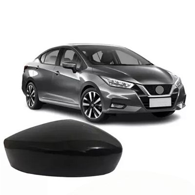 Capa do retrovisor do versa nissan de 2020 a 2023 lado esquerdo sem furos de pisca cod 31711