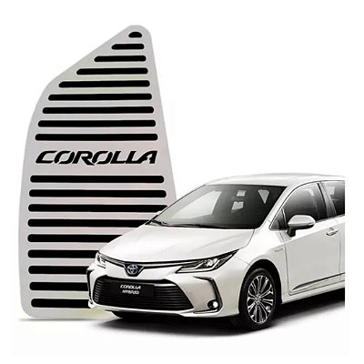 Descanso de pé em aço inox do corolla toyota de 2020 em diante cod 0003