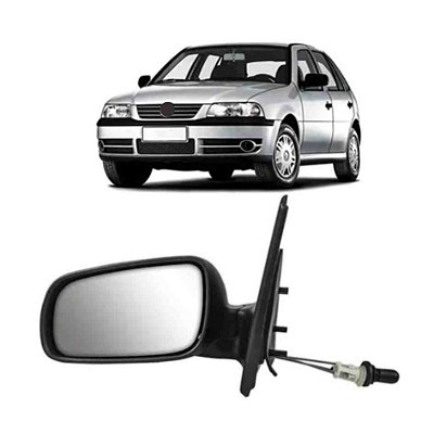 Retrovisor externo do gol volkswagen de 2000 em diante 2 portas com controle do lado esquerdo cod 14770a 212678