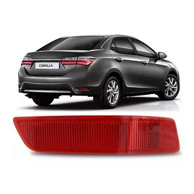 Refletor do para choque do corolla toyota de 2014 a 2019 traseiro do lado direito cod 25846