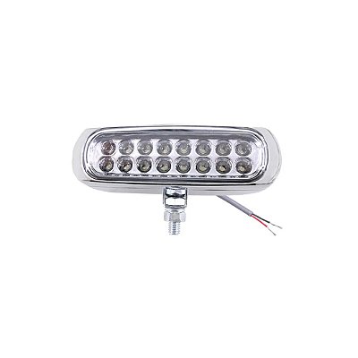 Farol auxiliar universal slim cromado e branco cod 426622 ap960