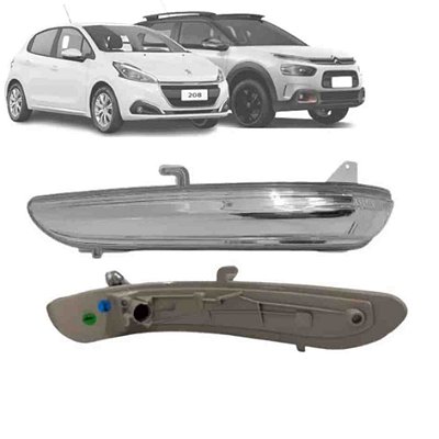 Pisca retrovisor do 208 peugeot de 2013 a 2021 e c4 cactus citroen de 2015 a 2019 do lado direito cod 31586