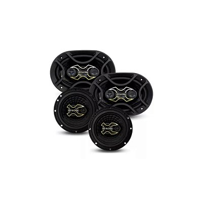 Kit fácil gold da bravox de 4 peças trixial 6 70 wrms 6x9 cod 005857