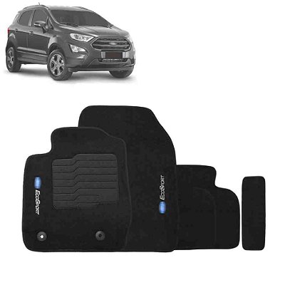 Tapete carpete do ecosport ford de 2013 na cor preto com 5 peças cod 977430 2017