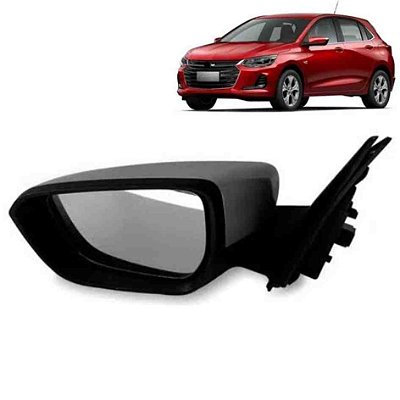 Retrovisor do onix chevrolet de 2020 a 2024 lado esquerdo externo elétrico com capa primer cod 31715