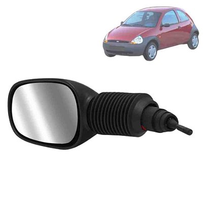 Retrovisor do ka ford  de 1997 a 2007 externo do lado esquerdo com controle  cod 13230 212951 7374
