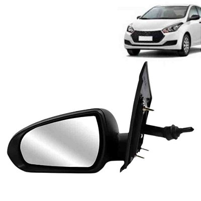 Retrovisor do hb20 hyundai 2022 externo do lado esquerdo com controle elétrico e com pisca cod 6061 rcae3ce