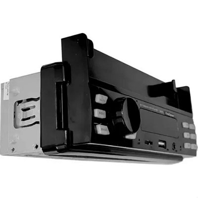 Rádio mp3 auxiliar com bluetooth rca e suporte para celular firstoption cod 003976 5010
