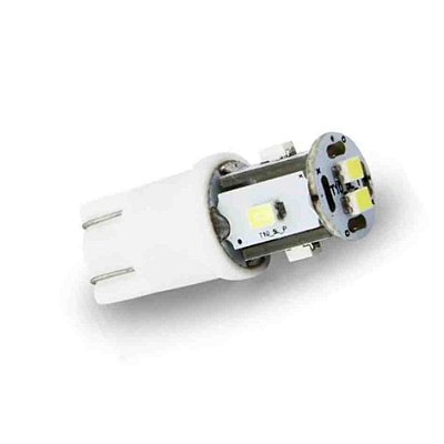 Lâmpada led t10 torre com 2 watts 12 volts e 6 leds cor branco cod 8745