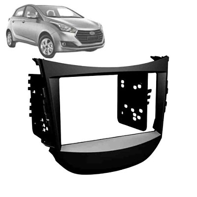 Moldura do hb20 hyundai de 2012 a 2016 de 2 din na cor preta cod 2375r 003428