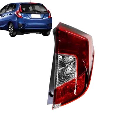 Lanterna traseira de neblina do fit honda de 2018 a 2021 com led e com luz do lado direito cod 32660