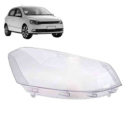 Lente de farol do gol gvl de 2013 a 2016 lado direito foco simples cod 25208