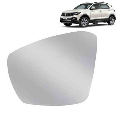 Lente de retrovisor do t cross volkswagen de 2020 a 2023 do lado esquerdo sem base cod 1902756 lc0243