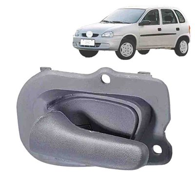 Maçaneta interna dianteira do corsa chevrolet até 2001 cor cinza do lado esquerdo cod 354412 4558