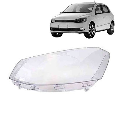 Lente de farol do gol gvl de 2013 a 2016 lado esquerdo foco simples cod 25209