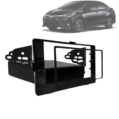 Moldura 1 2 din toyota corolla 2018 black piano cod 7091 epx327