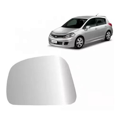 Refil lente de retrovisor do tiida nissan todos lado esquerdo metalizado blawer cod 541e