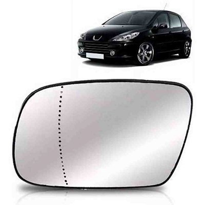 Refil lente de retrovisor do 307 peugeot de 2002 a 2012 lado esquerdo asferico refix cod 1679asf 0686712