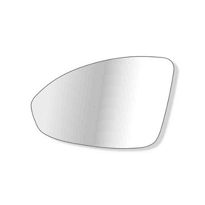 Refil lente de retrovisor do cruze chevrolet de 2017 em diante lado esquerdo convexo de cor prata sem base refix cod 45220511
