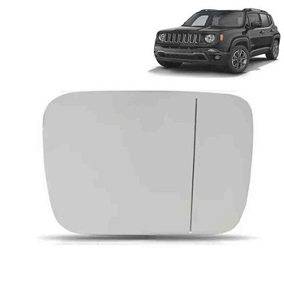 Refil lente de retrovisor do renegade jeep de 2015 em diante lado direito asferico refix cod 45220518asf 1320408