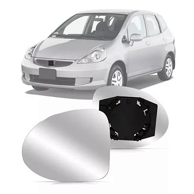 Lente retrovisor com base fit honda de 2003 a 2009 lado esquerdo cod eb207