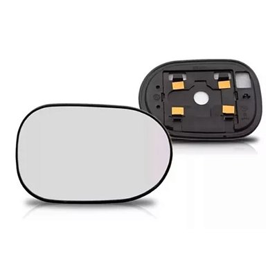 Lente retrovisor com base do livina nissan de 2009 a 2014 lado direito spj cod eb658 783927