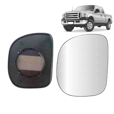 Lente retrovisor com base da f250 ford de 1998 a 2012 lado direito elétrico metalizado metagal cod rfhm22 446783