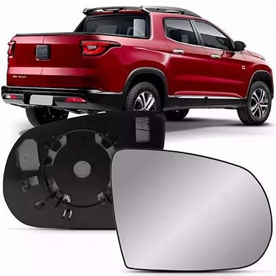 Lente de retrovisor com base da toro fiat de 2016 em diante lado direito metagal cod rtxm26 1326169