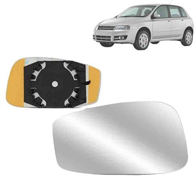 Lente de retrovisor com base stilo fiat de 2002 a 2007 lado direito spj cod eb324