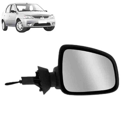 Retrovisor do logan renault de 2010 a 2013 com controle lado direito convexo cod 11361