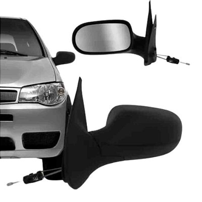 Retrovisor do palio strada fire fiat de 2001 a 2003 externo do lado esquerdo de 2 portas com controle metagal cod rtme31cr