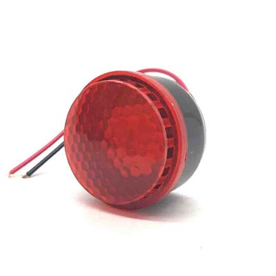 Sirene piezo led 6 tons 12v marcha ré universal tech one cod t1snled12