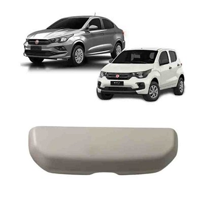 Porta óculos do argo cronos mobi fiat de 2017 em diante uno fiat de 2015 a 2016 cinza claro original cod 1371222