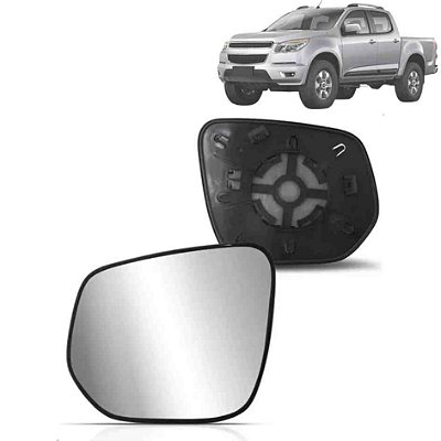 Lente de retrovisor com base da s10 trailblazer chevrolet de 2012 a 2023 lado esquerdo elet cod rgwm39