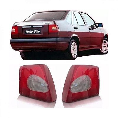 Lente de lanterna tempra fiat de 1996 a 1998 traseira lado direito bicolor tipo pingo
