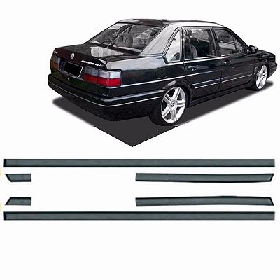 Friso santana volkswagen de 1991 a 1998 lateral preto versão cl 4 portas 6 peças