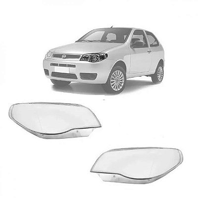 Lente de farol palio fiat de 2004 a 2015 lado esquerdo tipo zoiao