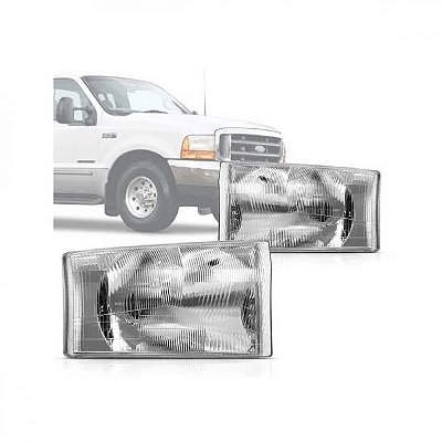 Farol f250 ford de 1999 a 2005 lado direito sem furo para lanterna para lâmpada HB5