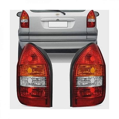 Lanterna zafira chevrolet de 2001 a 2004 lado direito traseira tricolor