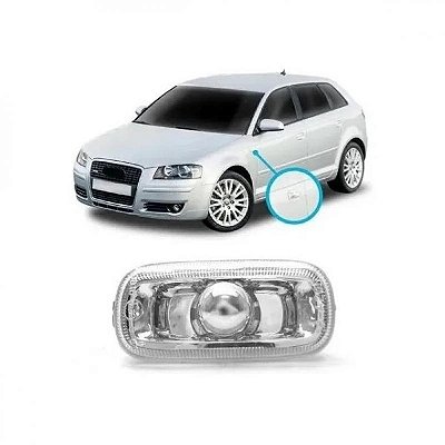 Lanterna a3 audi de 2007 a 2009 lateral lado esquerdo e lado direito cristal sportback