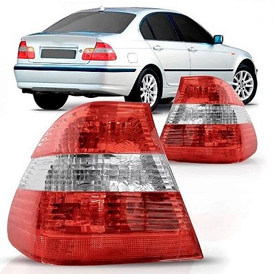 Lanterna série 3 e46 bmw de 2001 a 2005 traseira lado direito cristal