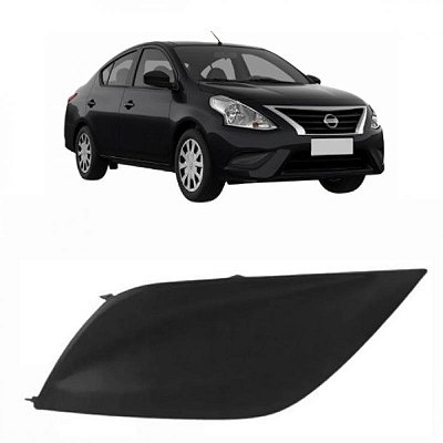 Grade lateral do para choque versa nissan de 2015 a 2021 lado direito dianteiro sem furo