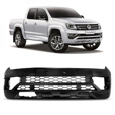 Para choque amarok volkswagen de 2017 a 2024 dianteiro preto com grade