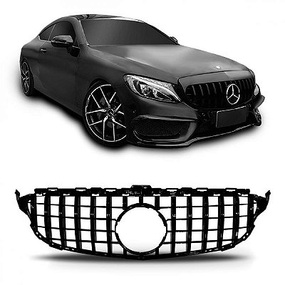 Grade do radiador c180 mercedes benz de 2015 a 2018 com friso preto estilo amg gtr